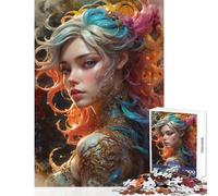 Adults 1000 Pieces Puzzle Astral Maiden in Maximalist Rococo Splendor Relaxing Games for The Whole Family Home Decoration Toys Train Your Brain And Hands (38X26CM)
