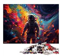 Adults 1000 Pieces Puzzle Astronauts enter the galaxy Toys Educational Games Stress Relieving 26x38cm is ideal as gifts for the whole family