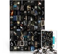 Adults 1000 Pieces Puzzle Astronomical Aesthetics Mosaic Painting Made of wood for age 14 years and over Challenging game and family game great size：50x75cm/19.68x29.52inch