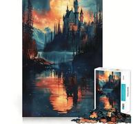 Adults 1000 Pieces Puzzle Beautiful Nature Landscape Clean Joint Game Thinking Fun Game Relax Play Time Birthday Activity (38x52cm)