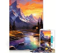 Adults 1000 Pieces Puzzle Beautiful Nature Landscape Clean Joint Game Thinking Fun Game Relax Play Time Birthday Activity (50x75cm)