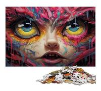 Adults 1000 Pieces Puzzle Bizarre Catwoman Art Impossible Puzzle for And Teenager Age 14 Years Up 1000 PCS(38x26cm)