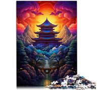 Adults 1000 Pieces Puzzle Bulguksa Temple South Korea Impossible Puzzle 26x38cm gifts for friends and family for 14 year olds
