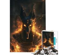 Adults 1000 Pieces Puzzle Burning Anu gypt Relaxing Games Brain Intelligence Challenge Addictive Toys Birthday Gifts For Family Fun (Size 38x52cm)
