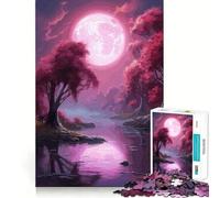 Adults 1000 Pieces Puzzle Cherry Blossom Tight Fit Play Cognitive Skill Toy Chill Play Time Festive Leisure Gift (50x75cm)