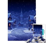Adults 1000 Pieces Puzzle Christmas Europe Pixel Art Relaxing Games Brain Intelligence Challenge Addictive Toys Birthday Gifts For Family Fun (Size 38x26cm)