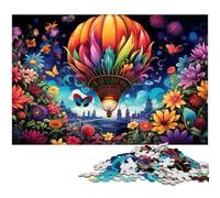 Adults 1000 Pieces Puzzle Colorful Hot Air Balloons Flying in The Sky Impossible Puzzle for And Teenager Age 14 Years Up 1000 PCS(38x26cm)