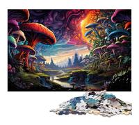 Adults 1000 Pieces Puzzle Colorful Psychedelia beyond The World Precision Cut Jigsaw Puzzle Artwork Gift for Teenager Age 14 Years Up 1000 PCS(75x50cm)