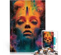 Adults 1000 Pieces Puzzle Cosmic Woman Brain Teaser Game 26x38cm is ideal as a gift for the whole family for for Age 14
