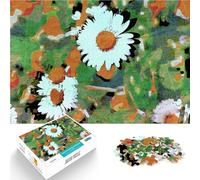 Adults 1000 Pieces Puzzle daisy in bloom in spring Spielzeug-Intellektuelles Spiel mit passendem Poster und Quizblatt75x50cm