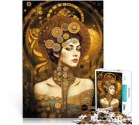 Adults 1000 Pieces Puzzle Divine Princess Klimt für Lernspiel-Herausforderungsspielzeug Lustiges Geschenk75x50cm