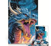 Adults 1000 Pieces Puzzle Dragons Domain, Fun Games, Perfect Decoration, with Fully Interlocking Randomly Shaped Pieces 38x52cm