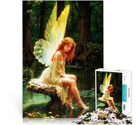 Adults 1000 Pieces Puzzle Enchanted Forest Fairy Interessante Stressreduzierung Die Liebe zwischen Paaren stärken52x38cm