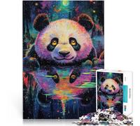 Adults 1000 Pieces Puzzle Fantasy colorful panda Made of cardboard for age 14 years and over educational toys for learning Christmas Birthday Gifts 。size:26x38cm/10.24x14.96inch