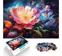 Adults 1000 Pieces Puzzle flowers Precision Cut Jigsaw Puzzle 26x38cm for is ideal as a gift for the whole family for 14 year olds