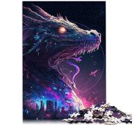 Adults 1000 Pieces Puzzle Futuristic Ryujin DIY Puzzle Toys 26x38cm with Fully Interlocking Randomly Shaped Pieces for teenager Age 14+