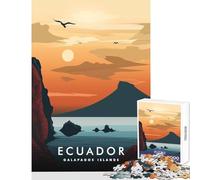 Adults 1000 Pieces Puzzle Galapagos Islands Sunset Puzzles for Teenagers Analysis And Logic Wishlist with Santa Claus Learning Educational Toys (50x75cm)