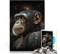 Adults 1000 Pieces Puzzle Galaxy Art Monkey Family Game for and 26x38cm Suitable for desktop decoration for Teens Age 14 Years Up