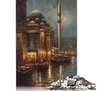 Adults 1000 Pieces Puzzle Gifts Istanbul Turkey Art Wood Puzzles Educational Game Challenge Toy 1000pcs (75x50cm)