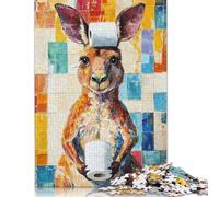 Adults 1000 Pieces Puzzle Gifts Kangaroo with Toilet Paper Wooden Puzzles for Adults Puzzles 1000pcs (75x50cm)