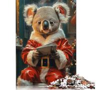 Adults 1000 Pieces Puzzle Gifts Koala Santa Claus Wooden Puzzle Adult Jigsaw Puzzle Game Toys for Adults 1000pcs (75x50cm)
