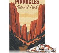 Adults 1000 Pieces Puzzle Gifts Pinnacles National Park Poster Puzzles Jigsaw Puzzles for Adults Educational Game Challenge Toy 38x26cm/1000pcs