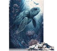 Adults 1000 Pieces Puzzle Gifts Turtle Imaginary Friend Puzzles Jigsaw Puzzles for Adults Educational Game Challenge Toy 38x26cm/1000pcs