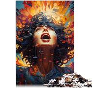Adults 1000 Pieces Puzzle girl Impossible Puzzle 26x38cm Every Piece is Unique - Challenging Family Fun Game for ages 14+