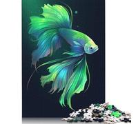 Adults 1000 Pieces Puzzle Green Betta Wooden Puzzles Jigsaw Puzzles for Adults 1000pcs (75x50cm)