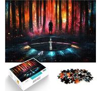 Adults 1000 Pieces Puzzle Guardians of the Ember Grove - Mystical Forest Portal DIY-Spielzeug für Heimdekoration52x38cm