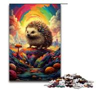 Adults 1000 Pieces Puzzle Hedgehogs in The Crater Is Surrounded by SplattersLo DIY Puzzle Toys Great Gifts for Christmas for Teenager Age 14+ 75x50cm