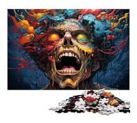 Adults 1000 Pieces Puzzle Humans Invaded by Demons Precision Cut Jigsaw Puzzle Artwork Gift for Teenager Age 14 Years Up 1000pcs(75x50cm)
