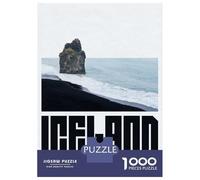 Adults 1000 Pieces Puzzle Iceland Black Sand Beach Jigsaws for Adults Anti-Stress Toys Precision Cutting Gifts for Friends And Family 38x26cm/1000pcs