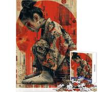 Adults 1000 Pieces Puzzle Japanese Girls Practical Game Suitable for Couples Anti-Stress Toys Train Your Brain And Hands (38x52cm)