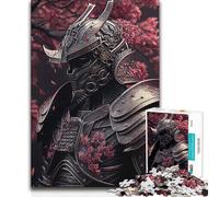 Adults 1000 Pieces Puzzle Japanese Sakura Samurai Tough Challenge Anti-Stress Toys for And 14 Years And over 38x52cm