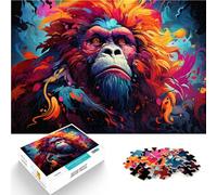 Adults 1000 Pieces Puzzle jungle orangutan Impossible Puzzle 26x38cm for is ideal as a gift for the whole family for 14 year olds