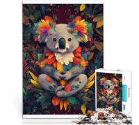 Adults 1000 Pieces Puzzle Koala in colorful art Challenging To Complete But Fun And Humorous 26x38cm Great Gift for Games for Age 14 Years Up