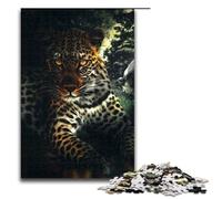 Adults 1000 Pieces Puzzle Leopard And The Bird DIY Puzzle Toys Great Gifts for Christmas for Teenager Age 14 75x50cm
