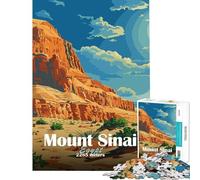 Adults 1000 Pieces Puzzle Mount Sinai Egypt Addictive Toys to Cultivate Patience Educational Game Family Activities Art Work Gifts (Size 50x75cm)