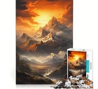 Adults 1000 Pieces Puzzle Mountain Zen Relaxing Games Parent-child Interaction Birthday Present,Travel Gifts 50x75cm