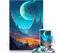 Adults 1000 Pieces Puzzle Mountains and Planets Art Anspruchsvolles Spiel und Familienspaß tolles Geschenk75x50cm