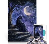 Adults 1000 Pieces Puzzle Night Sky Watcher Trainieren Sie Ihr Gehirn und Ihre Hände Lernspiel für Geburtstag, Weihnachten52x38cm