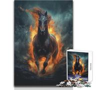 Adults 1000 Pieces Puzzle Nightmare Wild Horse Mare Enjoyful Peaceful Spare Time Exact Precision Fit Play Toy Size 50x75cm