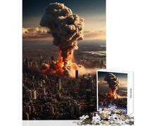Adults 1000 Pieces Puzzle Nuclear Explosion Home Decoration Toys Great Gifts And Toys Practical Game Every Piece Is Unique - Size 38x52cm
