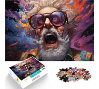 Adults 1000 Pieces Puzzle old man Impossible Puzzle 26x38cm for is ideal as a gift for the whole family Suitable for and teens 14+