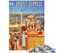 Adults 1000 Pieces Puzzle Orient Express Jigsaws for Adults Puzzle For Family Fun Educational Challenge Toy Intellectual Game (38x52cm/1000pcs)