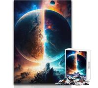 Adults 1000 Pieces Puzzle Parallel Worlds Relaxing Gentle Leisure Pursuit Fine Smooth Cut Craft Toy Size 38x52cm