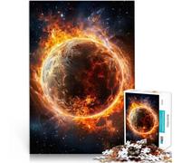 Adults 1000 Pieces Puzzle Planet on Fire Spielspielzeug als Familiengeschenk eignet sich ideal als Geschenk für die ganze Familie38x26cm