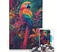 Adults 1000 Pieces Puzzle Psychedelic Jungle Toy Wall Decor Fun at Home Activities Improving Love between Couples 50x75cm