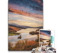 Adults 1000 Pieces Puzzle Queens View Pitlochry Birthday Present Hands-on Game for 14+ Puzzle Game Offered (size 38x52cm)